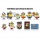 3D Foam Collectible Bag Clips - Minions - Minions Sports - 24pc Blind Bag Display