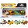 1:64 Scale Diecast - Hot Wheels - Racerverse - Jurassic World - Racers 4-Pack #01