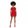 Barbie Fashionistas Dolls - #221 Babie (Natural Black Hair / Red Dress & Accessories) (65th Anniversary)