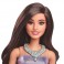 Barbie Fashionistas Dolls - #234 Barbie (Sequined Purple Dress And Silvery Accessories / Brown Hair)