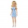 Barbie Fashionistas Dolls - #237 Barbie (Blue Bow Halter Dress / Blonde Ponytail With Bow Accessory)