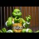 TMNT 7" Scale Figures - Archie Comics - April As The 5th Turtle