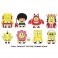 Spongebob Squarepants Figures - 24pc 3" Cavalcade Of Spongebob Blind Box Display