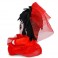 Phunny Plush - Beetlejuice - 8" Lydia Deetz In Red Wedding Dress