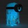Anatomy Art Figures - Despicable Me 4 - 8" Minion (GID) Blue X-Ray AVL Edition