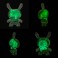 Dunny Resin Art Figures - 8" Infected Specimen (GlD)