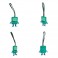 Adventure Time Accessories - BMO Leather Charm