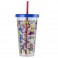 Drinkware - Nintendo - Super Mario Bros. - Plastic Cup And Straw