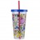 Drinkware - Nintendo - Super Mario Bros. - Plastic Cup And Straw