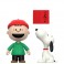 ReAction Figures - Peanuts - Charlie Brown And Snoopy (Caroling) 2-Pack