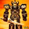 Super Cyborg Figures - Mighty Morphin Power Rangers - Megazord (Black / Gold)