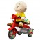 Super Cycles Figures - Peanuts - Charlie Brown (Yellow Shirt w/ Red Trike)