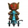 Super Cycles Figures - Bat Boy (Brown w/ Blue Trike)