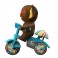 Super Cycles Figures - Bat Boy (Brown w/ Blue Trike)