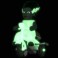 Super Cycles Figures - Universal Monsters - Bride Of Frankenstein (Glow w/ Glow Trike)