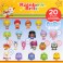 Rainbow Brite Figures - 1.5" Blind Cheebee Figures 2-Pack Assorted Display