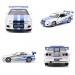 1:32 Scale Diecast - Fast & Furious - Brian's Nissan Skyline GT-R R34 Silver & Blue 2-Pack