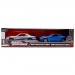 1:32 Scale Diecast - Fast & Furious - Brian's Nissan Skyline GT-R R34 Silver & Blue 2-Pack