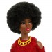 Barbie Fashionistas Dolls - #221 Babie (Natural Black Hair / Red Dress & Accessories) (65th Anniversary)