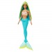 Barbie Dolls - Mermaid (Blue And Yellow Hair / Turquoise Tail And Headband Accessory)