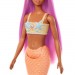 Barbie Dolls - Mermaid (Pink Hair / Soft Orange Tail And Headband Accessories)