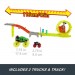 1:64 Scale Diecast - Hot Wheels Monster Trucks Power Smashers - Charge & Chase Challenge