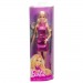 Barbie Fashionistas Dolls - #230 Barbie (Metallic Pink Minidress With Heart Cut-Out / Blond Hair)