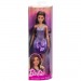 Barbie Fashionistas Dolls - #234 Barbie (Sequined Purple Dress And Silvery Accessories / Brown Hair)