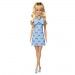 Barbie Fashionistas Dolls - #237 Barbie (Blue Bow Halter Dress / Blonde Ponytail With Bow Accessory)