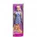 Barbie Fashionistas Dolls - #237 Barbie (Blue Bow Halter Dress / Blonde Ponytail With Bow Accessory)