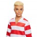 Barbie Fashionistas Dolls - #241 Ken (Red Striped Top And Pink Shorts With White Sneakers / Blonde)