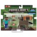 Minecraft Figures - 3.25" Steve And Donkey 2-Pack