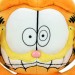 Window Clinger Plush - Garfield - 8" Garfield (Scared)