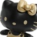 Hello Kitty Plush - 13" Black & Gold Pleather Premium Plush