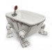 NBX Plush - 9" Lock, Shock & Barrel in Bathtub Interactive Plush