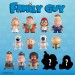 Family Guy Figures - 24pc / 3" Freakin' Sweet Vinyl Mini Figures Blind Box Display