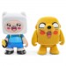 Adventure Time Figures - 3" Finn & Jake Flocked Vinyl Figures 2-Pack