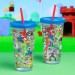 Drinkware - Nintendo - Super Mario Bros. - Plastic Cup And Straw