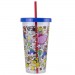 Drinkware - Nintendo - Super Mario Bros. - Plastic Cup And Straw