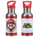 Drinkware - Nintendo - Super Mario Bros. - Metal Water Bottle w/ Straw
