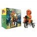 Super Cycles Figures - Universal Monsters - Creature From The Black Lagoon (Orange / Black )