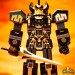 Super Cyborg Figures - Mighty Morphin Power Rangers - Megazord (Black / Gold)
