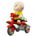 Super Cycles Figures - Peanuts - Charlie Brown (Yellow Shirt w/ Red Trike)