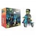 Super Cycles Figures - Universal Monsters - Frankenstein (Black w/ Blue Trike)