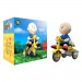 Super Cycles Figures - Peanuts - Charlie Brown (Blue w/ Yellow Trike)