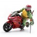 BST AXN Best Action Figures - TMNT - IDW Comics - 5" Raphael & Metallic Sport Bike (GID)